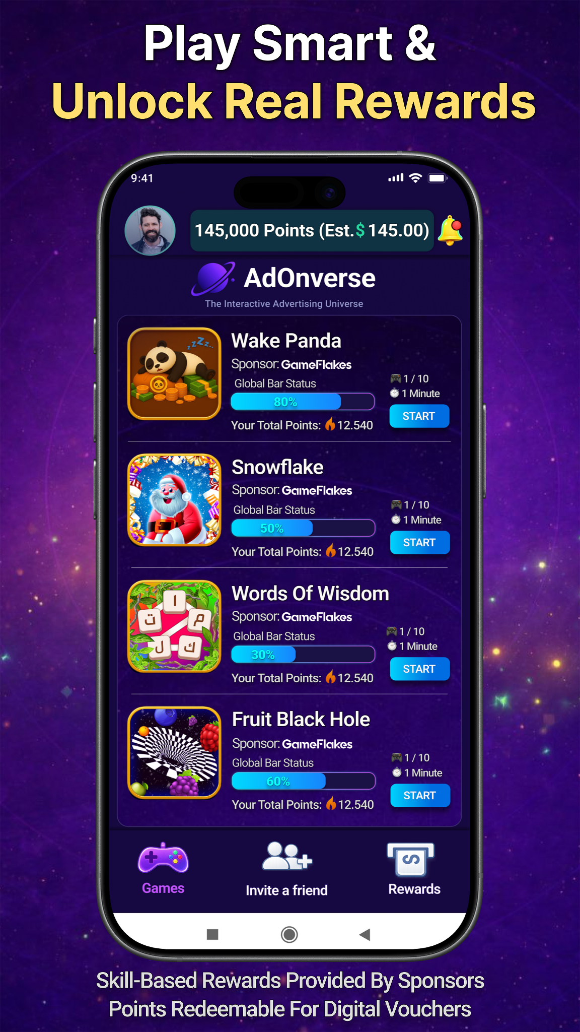 Discover game experiences in AdOnverse